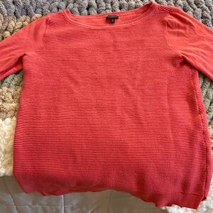 Talbots Coral Crew Neck Sweater